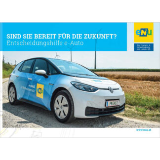 Cover der Broschüre "Sind Sie bereit für die Zukunft", eine Entscheidungshilfe für den Kauf eines Elektroautos