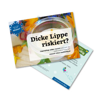 Vorschaubild der Postkarte "Dicke Lippe riskieren?"