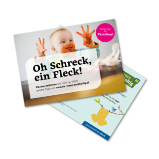 Vorschaubild der Postkarte "Oh Schreck, ein Fleck!"