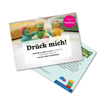 Vorschaubild der Postkarte "Drück mich!"