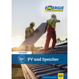 Cover der Broschüre PV und Speicher