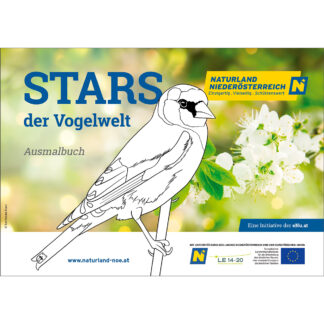 Cover des Malbuchs "Stars der Vogelwelt"