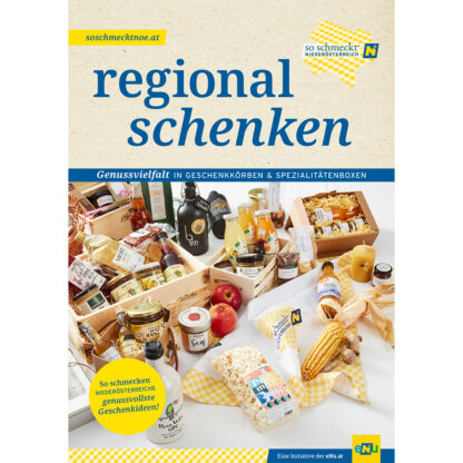 Cover der Broschüre "Regional schenken"